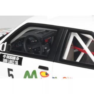 Pack BMW M3 Gr.A Rally + Volkswagen LT Assistance + Autotransportanhänger Rallye 1000 Lakes 1988 Ari Vatanen /  Bruno Berglund  OttO mobile 1:18 Resinemodell (Türen, Motorhaube... nicht zu öffnen!)